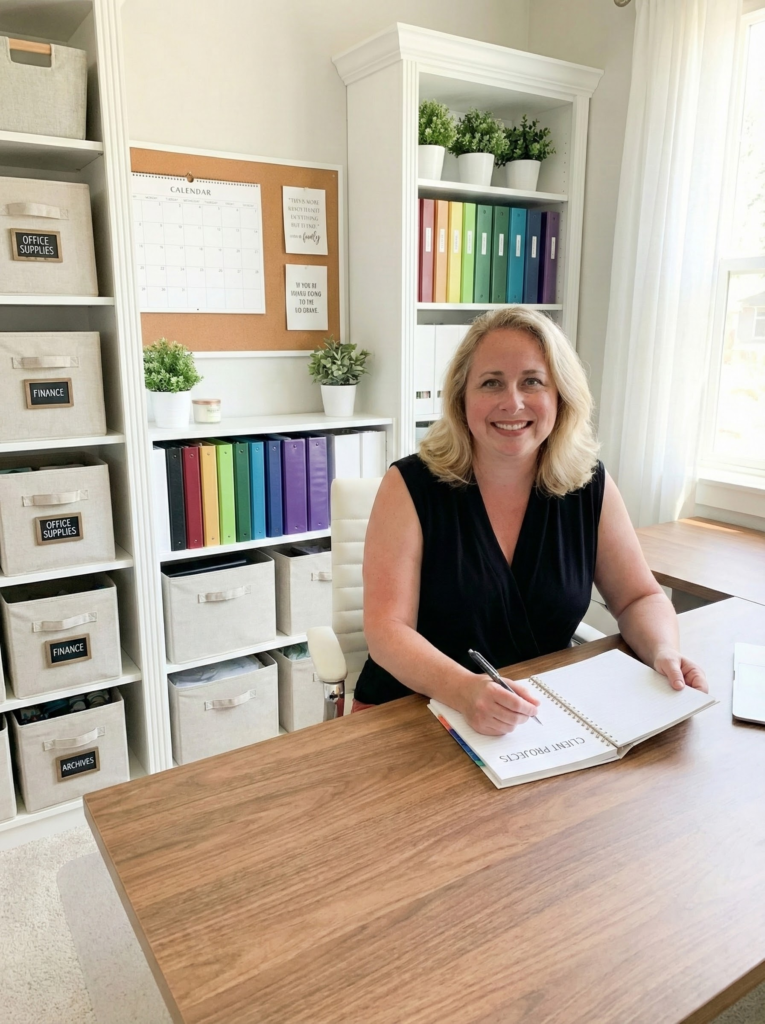 Christine's organizing table